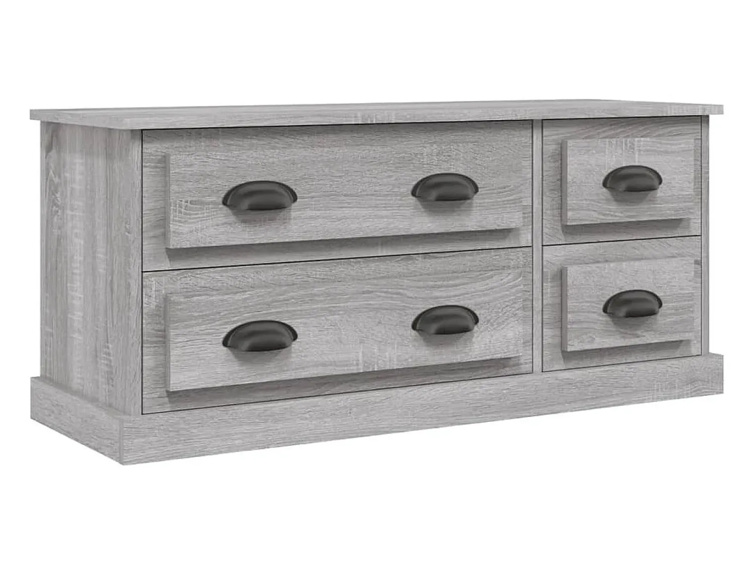 Móvel De Tv| Móvel de TV 100x35,5x45 cm derivados de madeira sonoma PT432719 Cinzento
