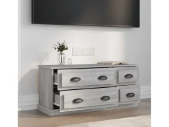 Móvel De Tv| Móvel de TV 100x35,5x45 cm derivados de madeira sonoma PT432719 Cinzento