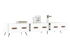 Móvel De Tv* Móvel de TV 150x36x30 cm derivados de madeira brilhante PT571007 Branco