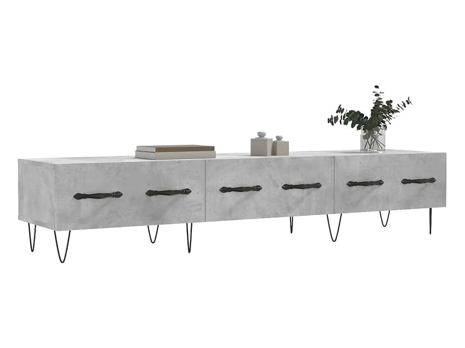 Online Móvel de TV 150x36x30 cm derivados de madeira cimento PT182088 Cinzento