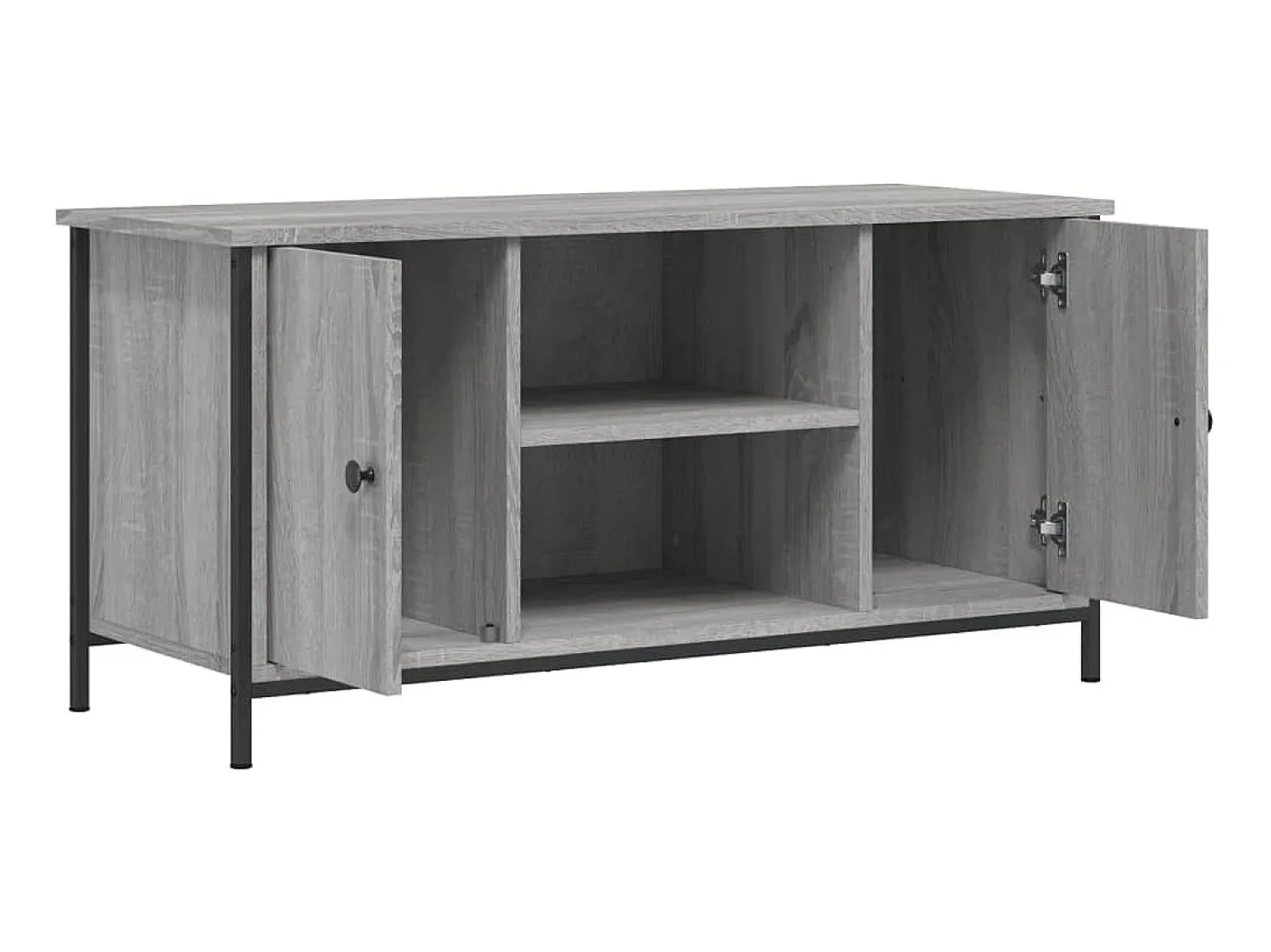 Móvel De Tv| Móvel de TV 100x40x50 cm derivados de madeira sonoma PT385879 Cinzento