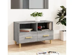 Móvel De Tv|vidaxl Móvel de TV 80x36x50 cm derivados de madeira sonoma Cinzento