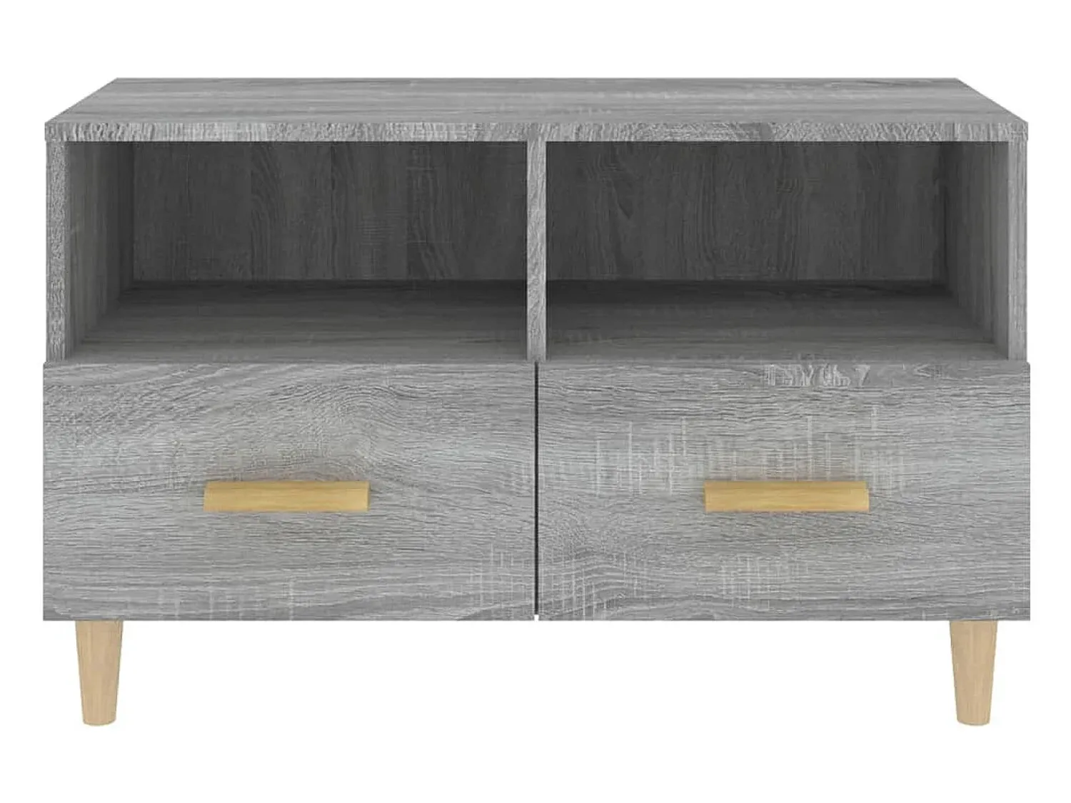Móvel De Tv|vidaxl Móvel de TV 80x36x50 cm derivados de madeira sonoma Cinzento