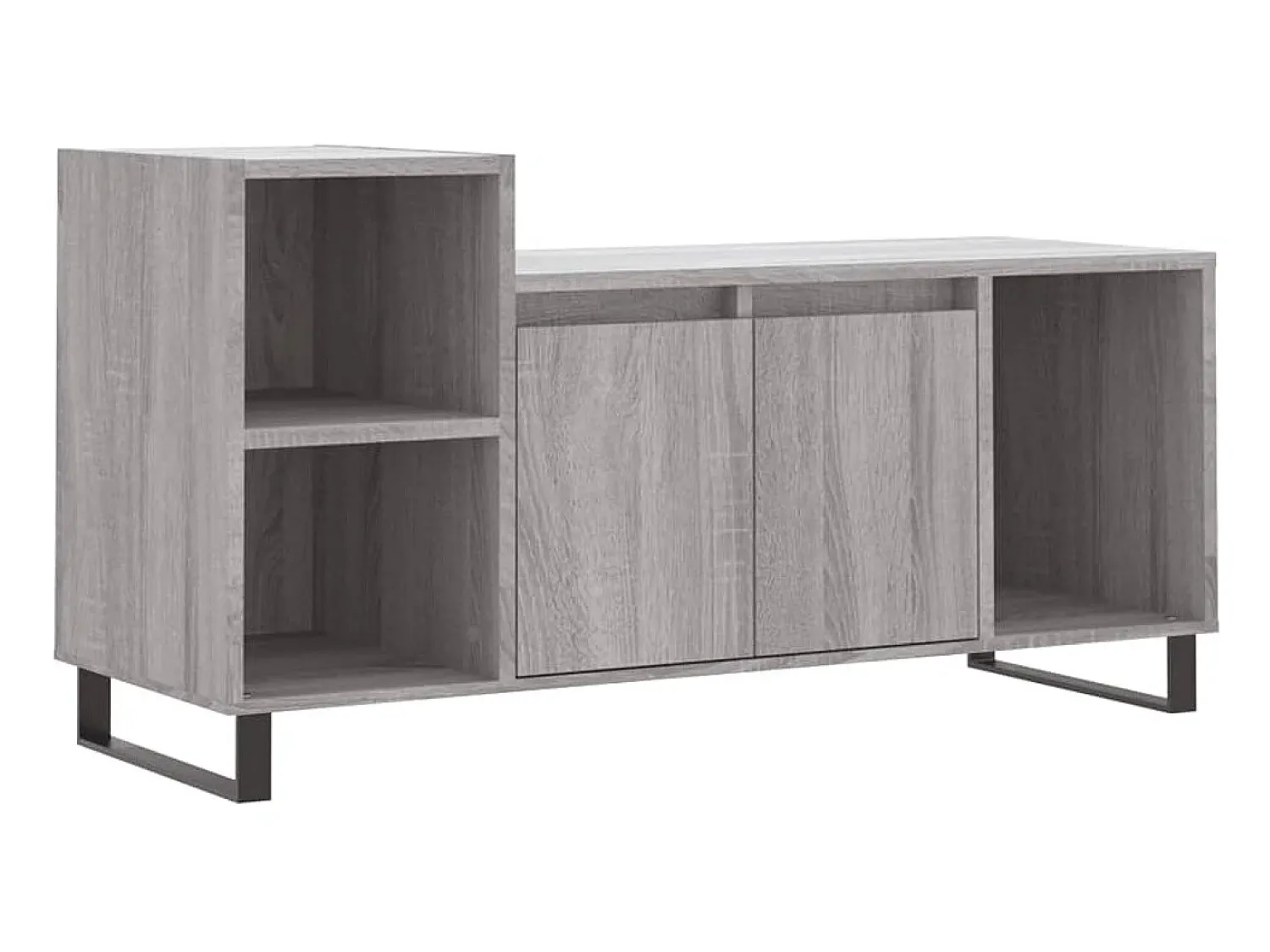 Best Móvel de TV 100x35x55 cm derivados de madeira sonoma PT980532 Cinzento