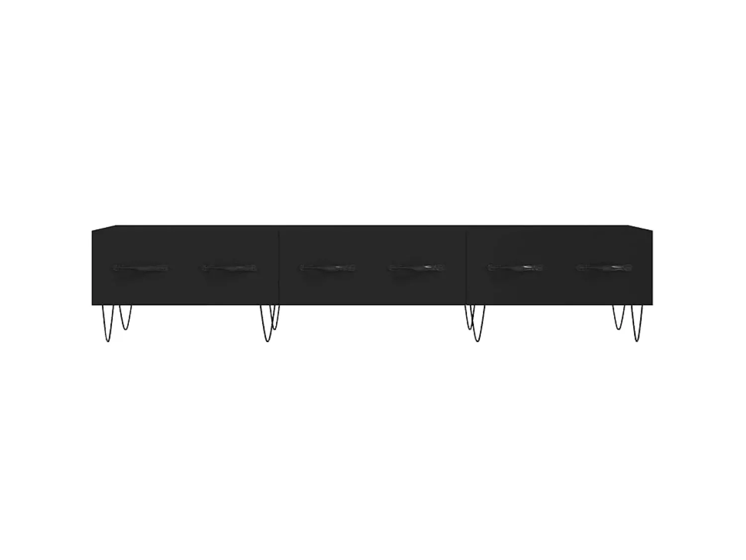 Móvel De Tv| Móvel de TV 80x36x50 cm derivados de madeira PT120001 Preto