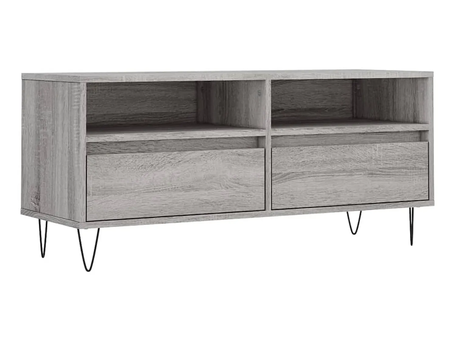 Móvel De Tv| Móvel de TV 100x34,5x44,5 cm derivados madeira sonoma PT825929 Cinzento