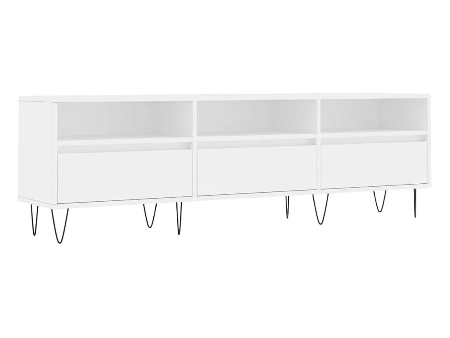 Best Móvel de TV 150x30x44,5 cm derivados de madeira PT304730 Branco