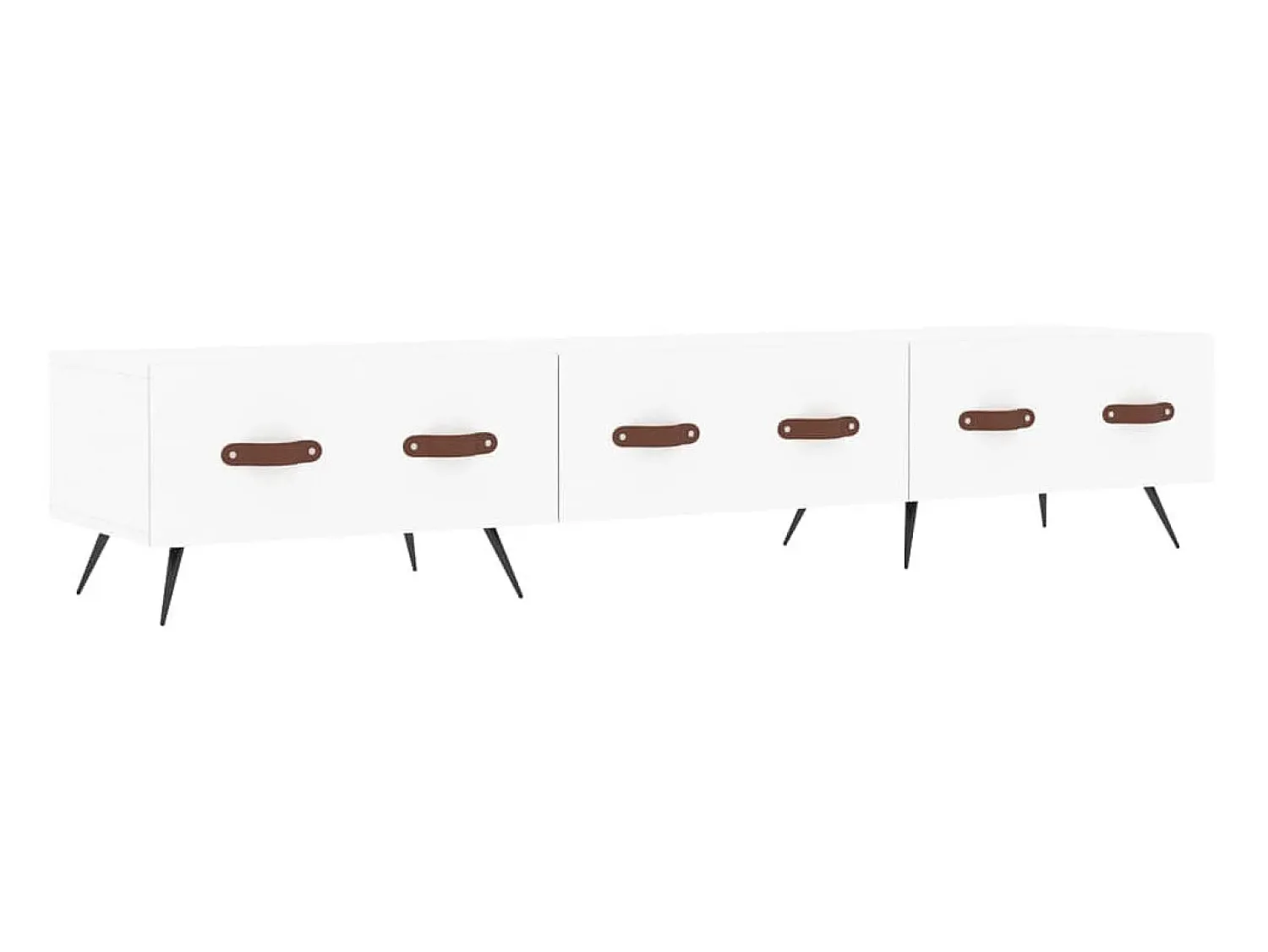 Móvel De Tv| Móvel de TV 150x36x30 cm derivados de madeira PT899143 Branco