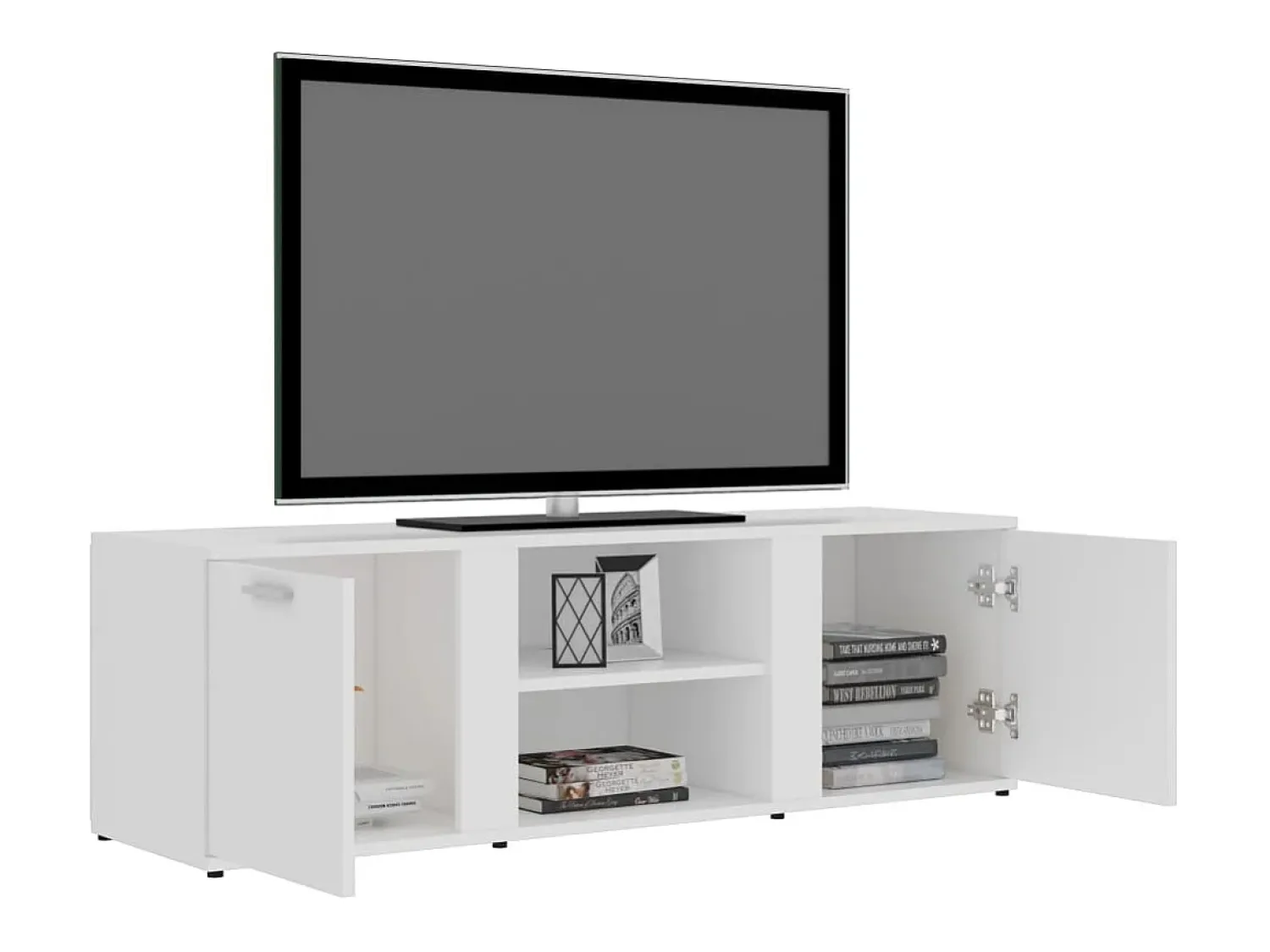 Hot Móvel de TV 120x34x37 cm derivados de madeira PT532967 Branco