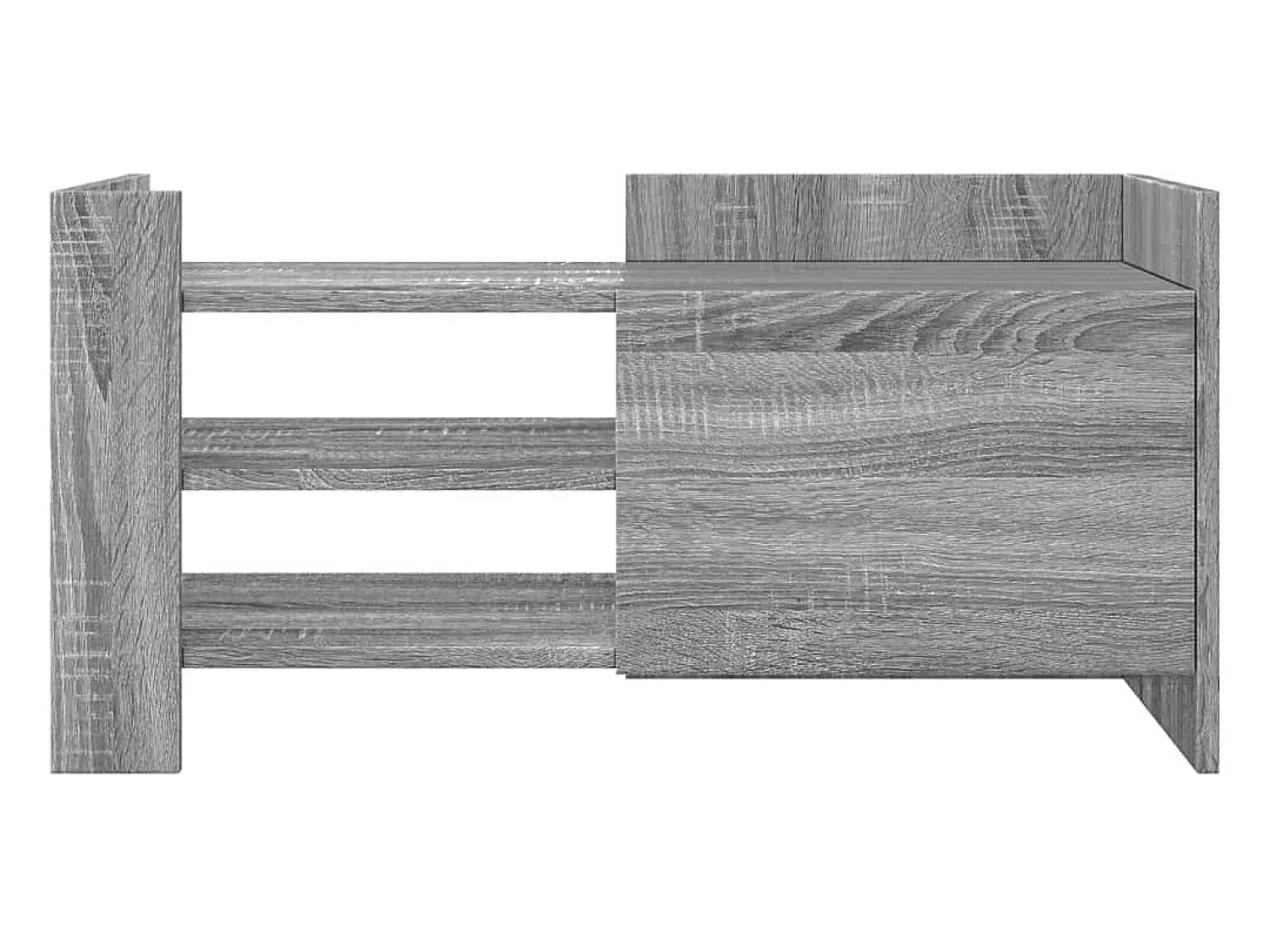 Móvel De Tv| Móvel de TV 80x35x40 cm derivados de madeira sonoma PT787896 Cinzento