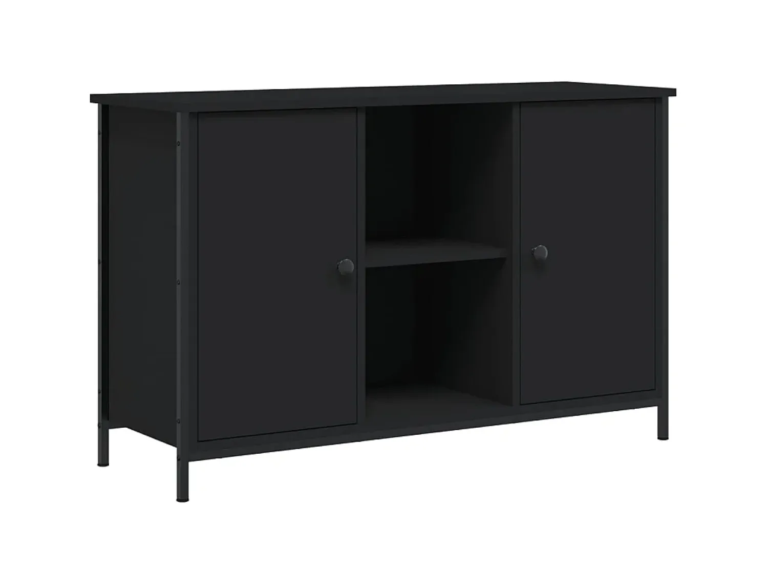Móvel De Tv| Móvel de TV 100x35x65 cm derivados de madeira PT705524 Preto