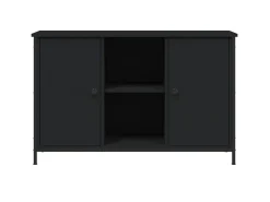 Móvel De Tv| Móvel de TV 100x35x65 cm derivados de madeira PT705524 Preto