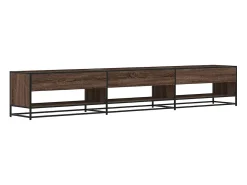 Móvel De Tv|vidaxl Móvel de TV 270x40x46 cm derivados de madeira carvalho Castanho