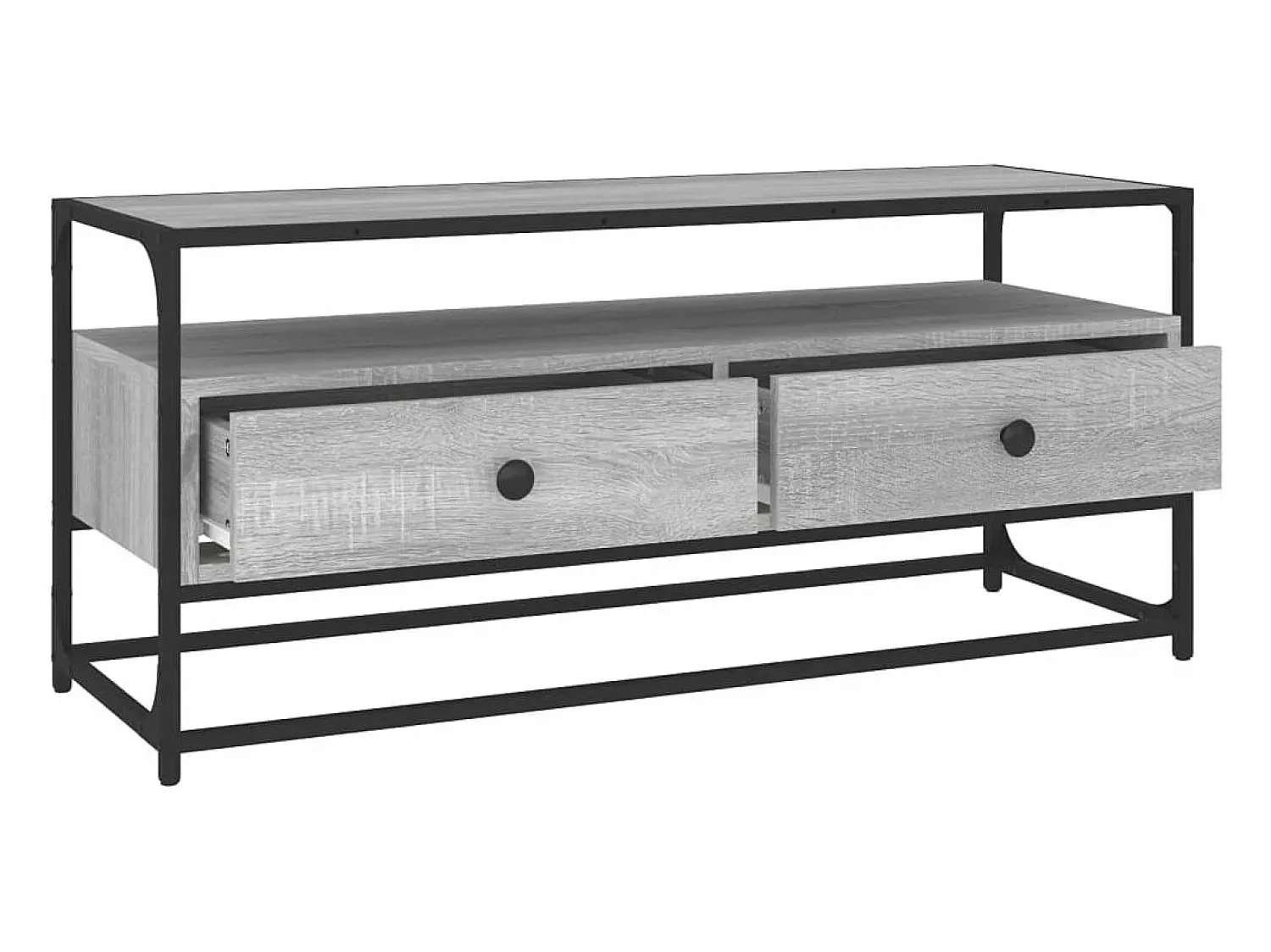 Móvel De Tv* Móvel de TV 100x35x45 cm derivados de madeira sonoma PT564814 Cinzento