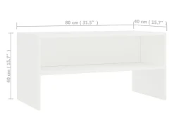 vidaxl Móvel de TV 80x40x40 cm derivados de madeira^ Móvel De Tv