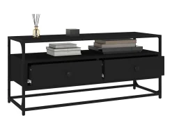 Móvel De Tv| Móvel de TV 100x35x45 cm derivados de madeira PT380161 Preto