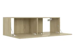 Móvel De Tv| Móvel de TV 100x30x30 cm derivados de madeira carvalho sonoma PT263197 Castanho
