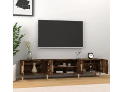 Móvel De Tv* Móvel de TV 180x31,5x40 cm derivados de madeira carvalho fumado PT743459 Castanho