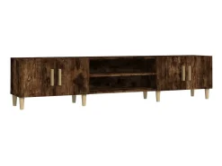 Móvel De Tv* Móvel de TV 180x31,5x40 cm derivados de madeira carvalho fumado PT743459 Castanho