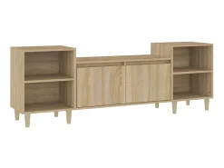 Móvel de TV 160x35x55 cm derivados de madeira carvalho sonoma PT780100^ Móvel De Tv