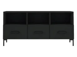 Móvel De Tv| Móvel de TV 102x36x50 cm derivados de madeira PT763943 Preto
