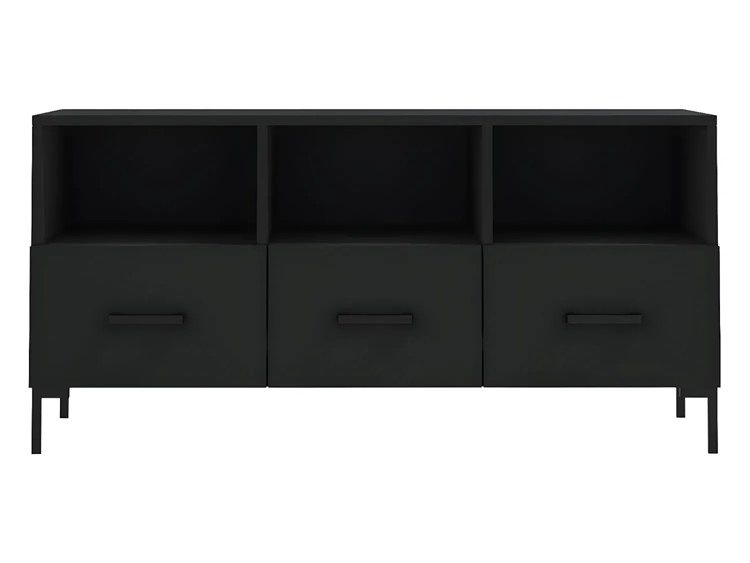 Móvel De Tv| Móvel de TV 102x36x50 cm derivados de madeira PT763943 Preto