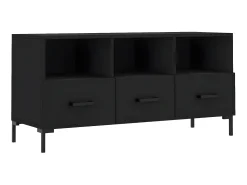 Móvel De Tv| Móvel de TV 102x36x50 cm derivados de madeira PT763943 Preto