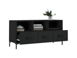 Móvel De Tv| Móvel de TV 102x36x50 cm derivados de madeira PT763943 Preto
