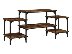 Móvel De Tv* Móvel de TV 117x35x52 cm derivados de madeira carvalho fumado PT752893 Castanho