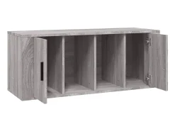 Móvel De Tv| Móvel de TV 100x35x40 cm derivados de madeira sonoma PT680469 Cinzento