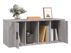 Móvel De Tv| Móvel de TV 100x35x40 cm derivados de madeira sonoma PT680469 Cinzento