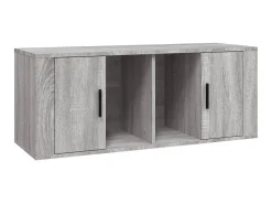 Móvel De Tv| Móvel de TV 100x35x40 cm derivados de madeira sonoma PT680469 Cinzento