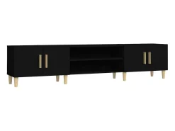 Móvel De Tv* Móvel de TV 180x31,5x40 cm derivados de madeira PT954977 Preto