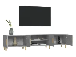 Móvel de TV 180x31,5x40 cm derivados de madeira cinza cimento PT984819^ Móvel De Tv