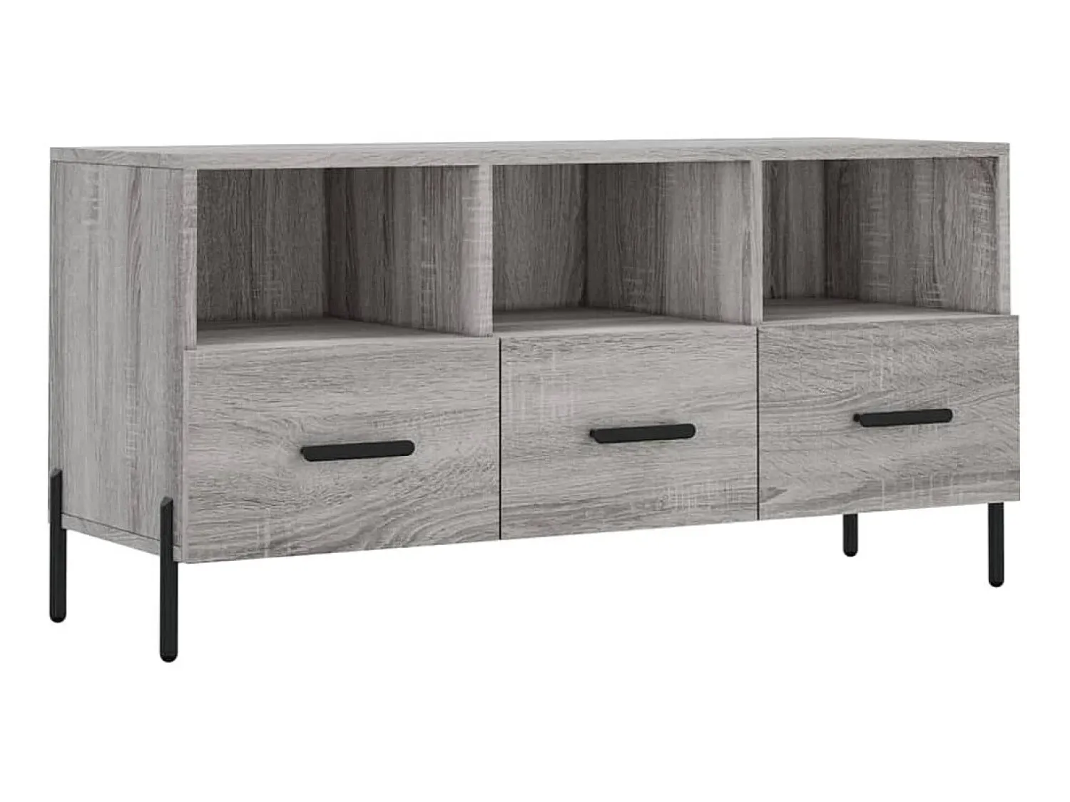 Móvel De Tv* Móvel de TV 102x36x50 cm derivados de madeira sonoma PT234545 Cinzento