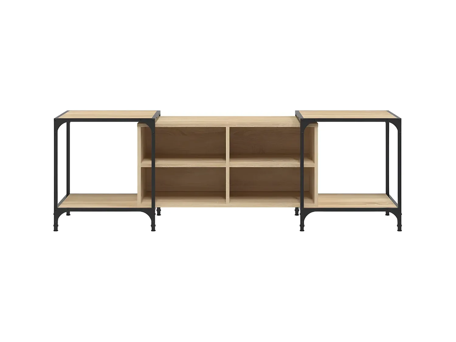 Outlet Móvel de TV 153x37x50 cm derivados de madeira carvalho sonoma PT905773 Castanho