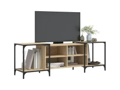 Outlet Móvel de TV 153x37x50 cm derivados de madeira carvalho sonoma PT905773 Castanho