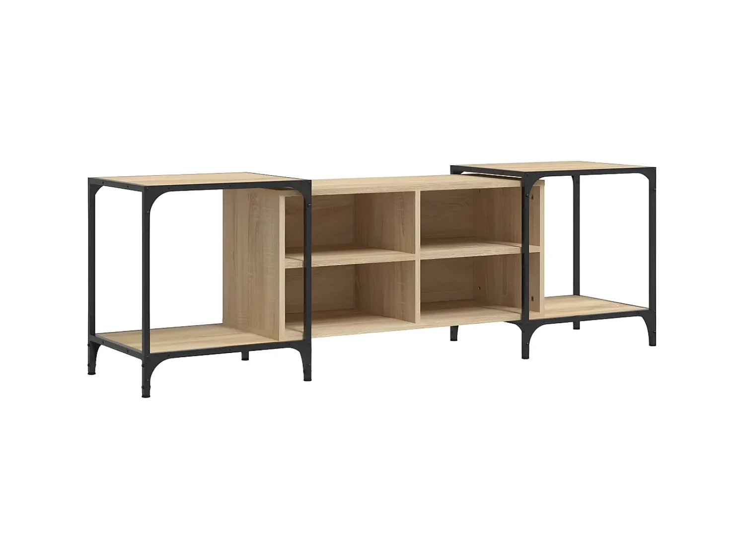 Outlet Móvel de TV 153x37x50 cm derivados de madeira carvalho sonoma PT905773 Castanho