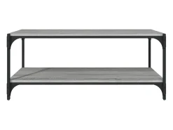 Online Móvel de TV 100x33x41 cm derivados madeira/aço sonoma PT144740 Cinzento