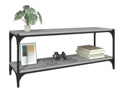 Online Móvel de TV 100x33x41 cm derivados madeira/aço sonoma PT144740 Cinzento
