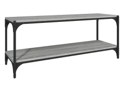 Online Móvel de TV 100x33x41 cm derivados madeira/aço sonoma PT144740 Cinzento