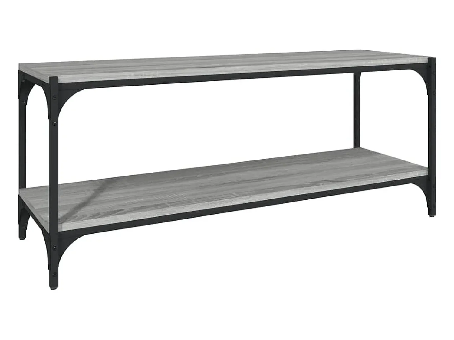 Online Móvel de TV 100x33x41 cm derivados madeira/aço sonoma PT144740 Cinzento