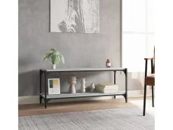 Online Móvel de TV 100x33x41 cm derivados madeira/aço sonoma PT144740 Cinzento