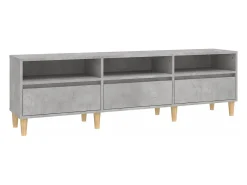 Clearance vidaxl Móvel de TV 150x30x44,5 cm derivados de madeira cinza cimento Cinzento