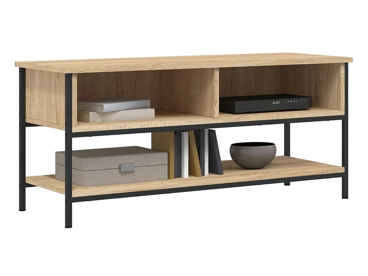 Móvel De Tv* Móvel de TV 100x35x45 cm derivados de madeira carvalho sonoma PT468720 Castanho