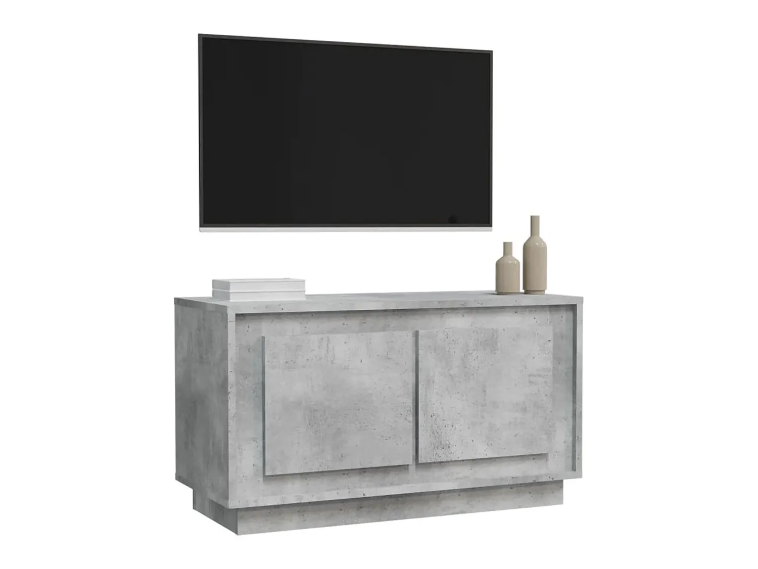 Móvel de TV 80x35x45 cm derivados de madeira cimento PT955248^ Móvel De Tv