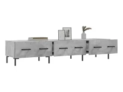 Móvel De Tv| Móvel de TV 150x36x30 cm derivados de madeira cimento PT907642 Cinzento