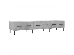 Móvel De Tv| Móvel de TV 150x36x30 cm derivados de madeira cimento PT907642 Cinzento