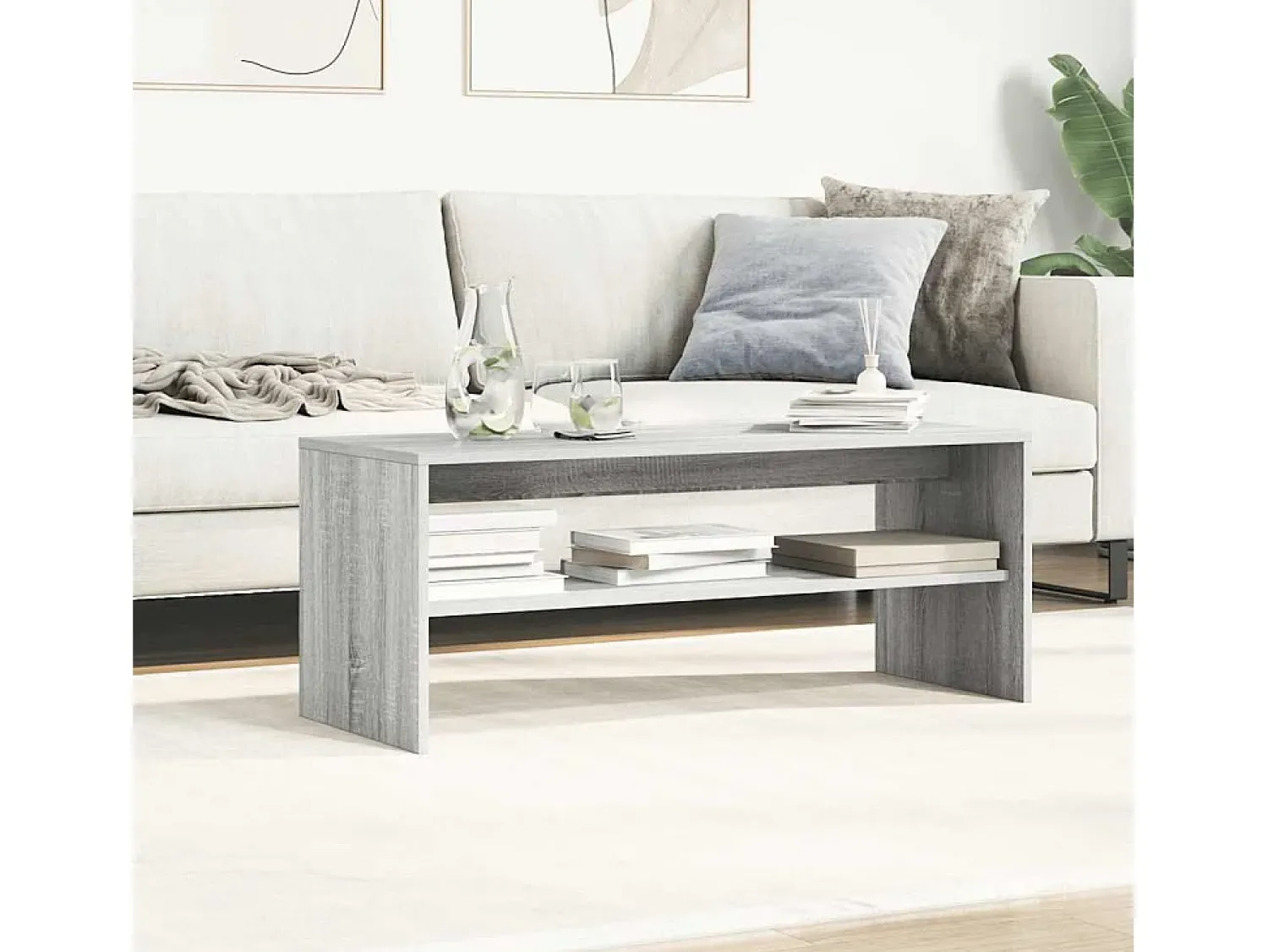 Móvel De Tv*vidaxl Móvel de TV 100x40x40 cm derivados de madeira sonoma Cinzento