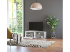 Outlet vidaxl Móvel de TV 120x34x37 cm derivados de madeira Branco